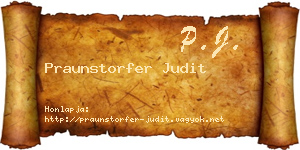Praunstorfer Judit névjegykártya